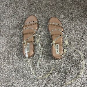 Steve Madden Clear Sandals, Wmns 9